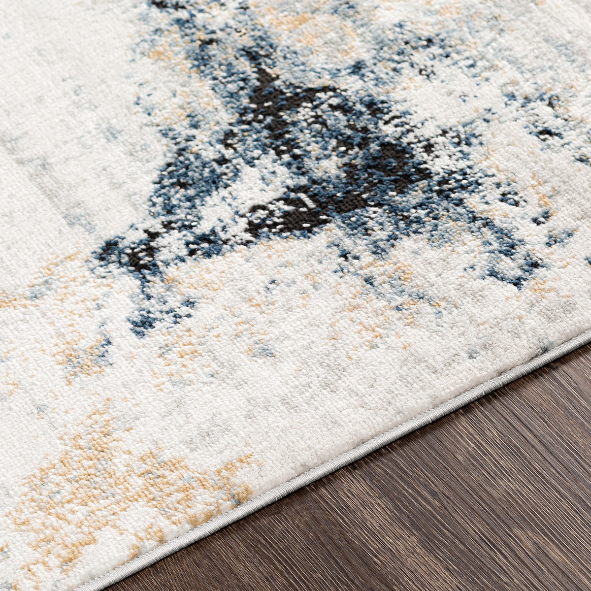 Tapis Abstrait Moderne Bleu/Gris New