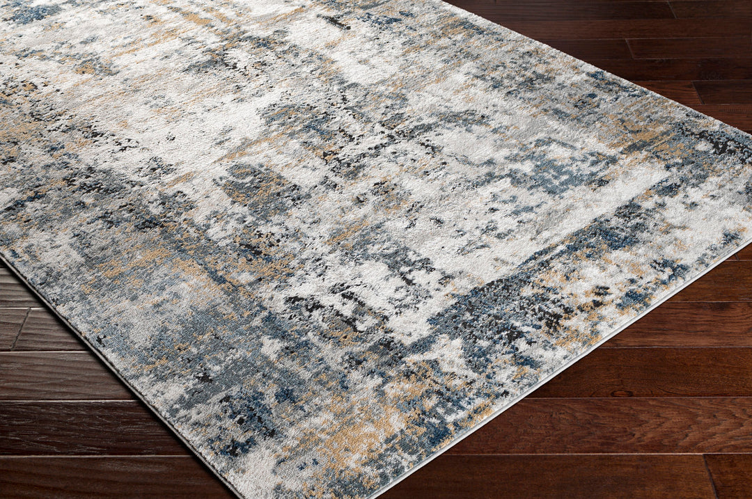 Tapis Abstrait Moderne Multicolore/Gris Paris