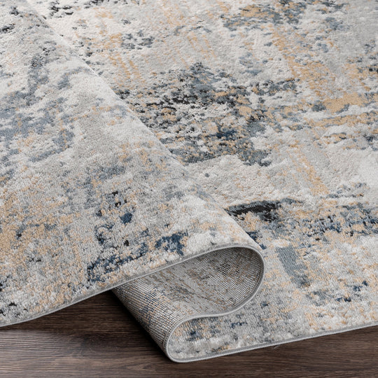 Tapis Abstrait Moderne Multicolore/Gris Paris