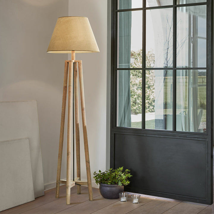 lampadaire-loberon-edgewood-marron-lin-reconditionné
