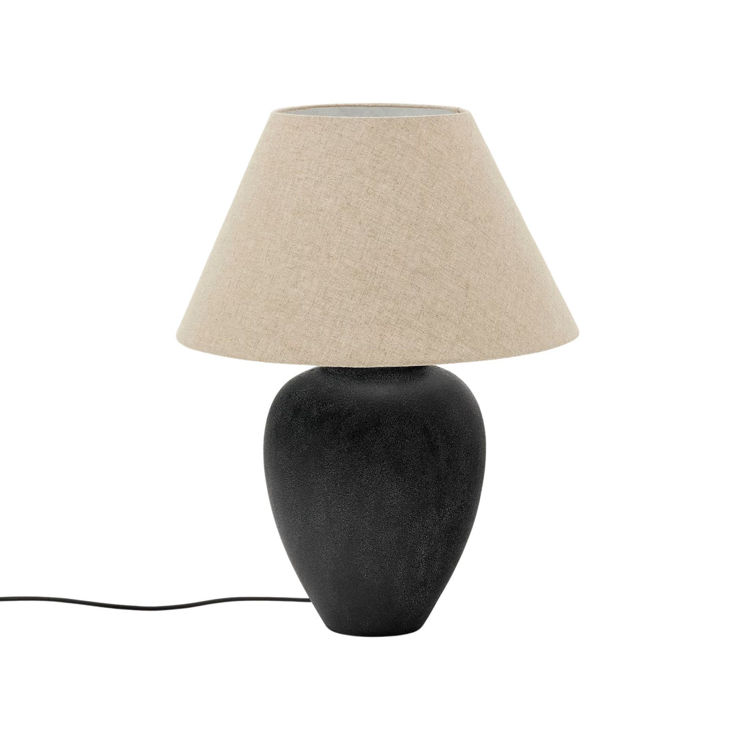 Lampe KAVE HOME Mercadal en céramique avec finition noire