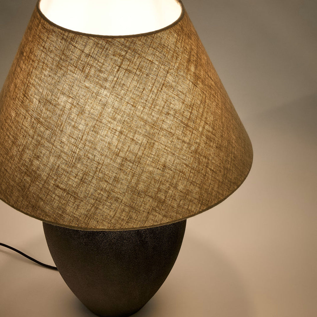 Lampe KAVE HOME Mercadal en céramique avec finition noire