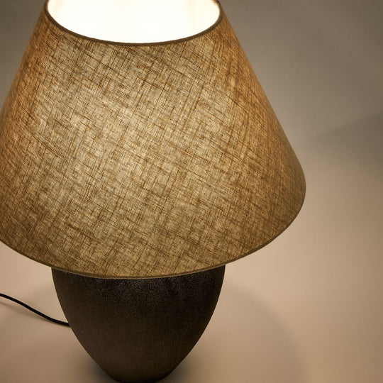 Lampe KAVE HOME Mercadal en céramique avec finition noire