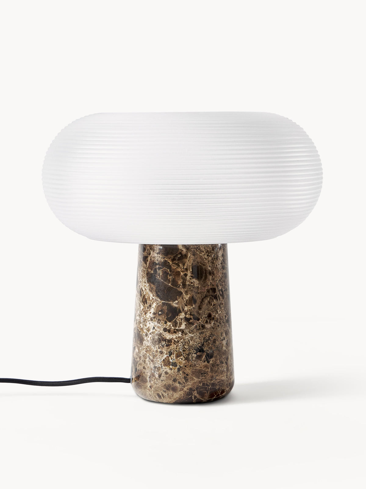 Lampe à poser WESTWING Mariella marbre marron verre — photo produit