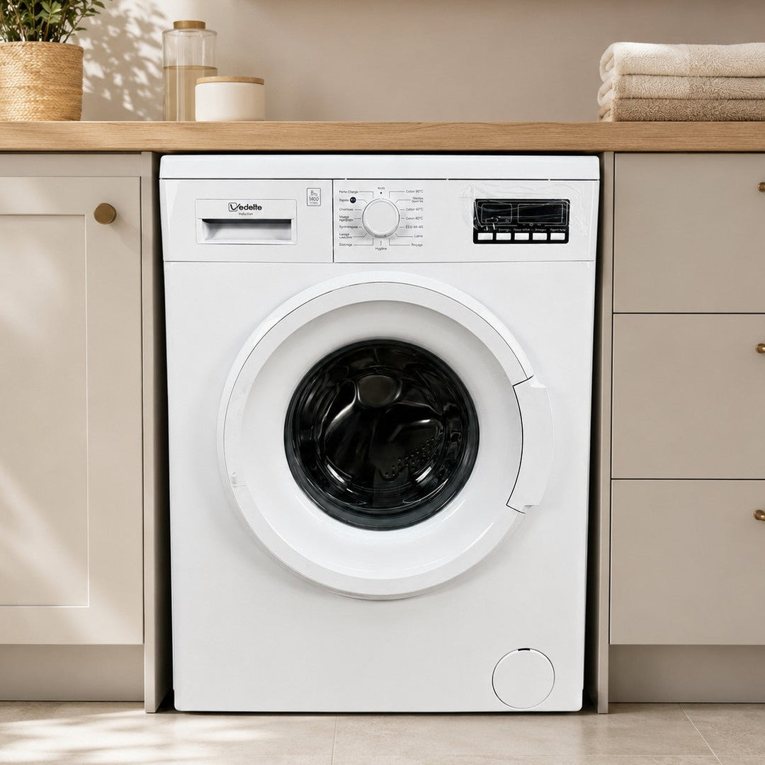 Lave-linge hublot VEDETTE LFV484QWT 8kg