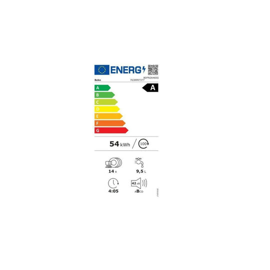 Lave-vaisselle BEKO BDFN26460G 60cm 14 couverts