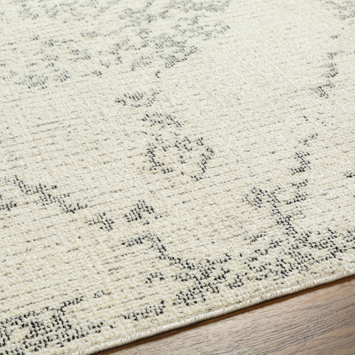 Tapis de Couloir Vintage Oriental Ivoire/Gris Otsu