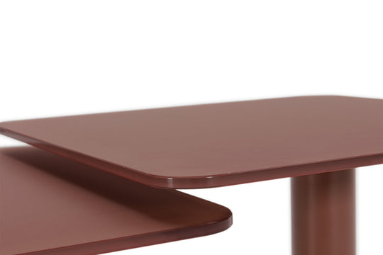 Table basse carrée CASANOVA Liro terracotta en pierre frittée — photo produit