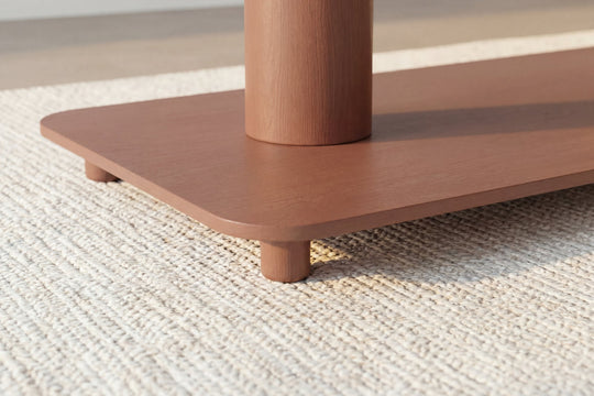 Table basse carrée CASANOVA Liro terracotta en pierre frittée — photo produit