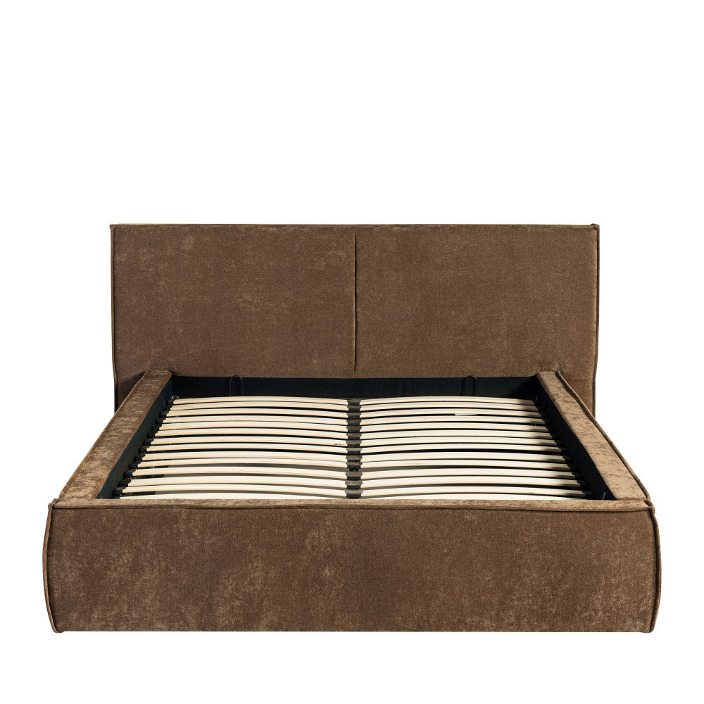 Lit coffre DRAWER Liberia 140x190cm marron