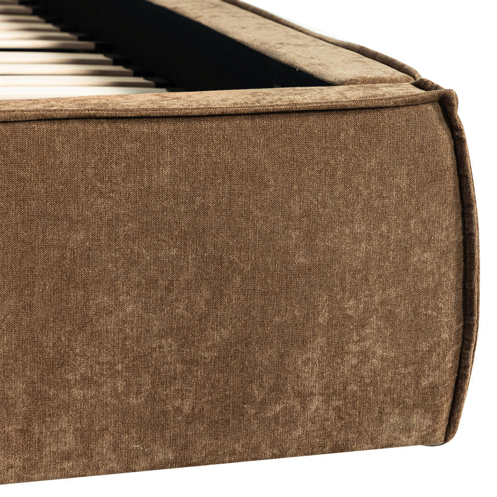 Lit coffre DRAWER Liberia 140x190cm marron