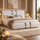 Lit coffre MOBILIER 1 Arsis en écocuir blanc 180x200cm