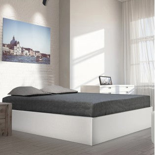 Lit coffre Weber BILBAO 140x190 blanc — photo produit
