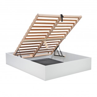 Lit coffre Weber BILBAO 140x190 blanc — photo produit