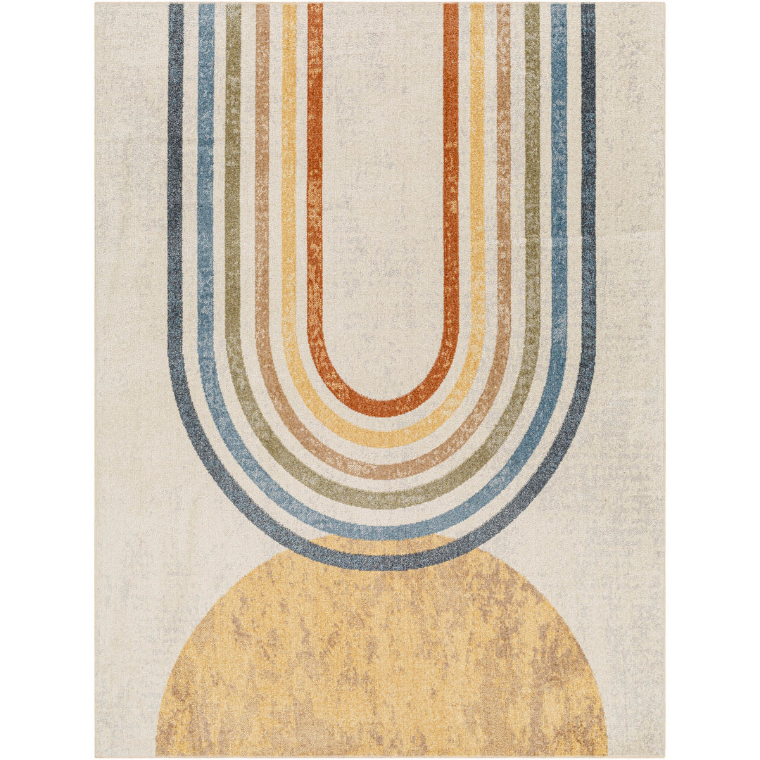 Tapis Scandinave Moderne Lavable en Machine Multicolore/Beige Ozu