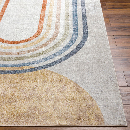 Tapis Scandinave Moderne Lavable en Machine Multicolore/Beige Ozu