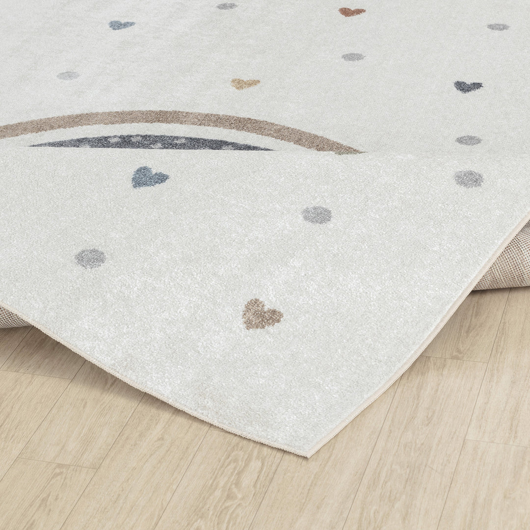Tapis Enfant Lavable en Machine Arc-en-Ciel Multicolore/Orange Arcadia