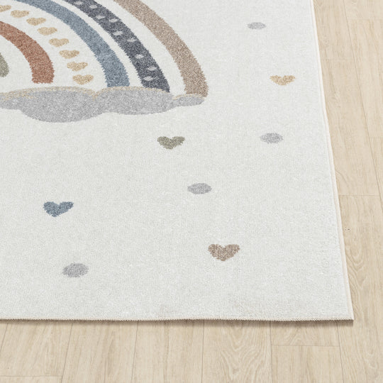 Tapis Enfant Lavable en Machine Arc-en-Ciel Multicolore/Orange Arcadia