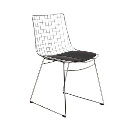 Lot 2 chaises SKLUM Renee en acier chromé