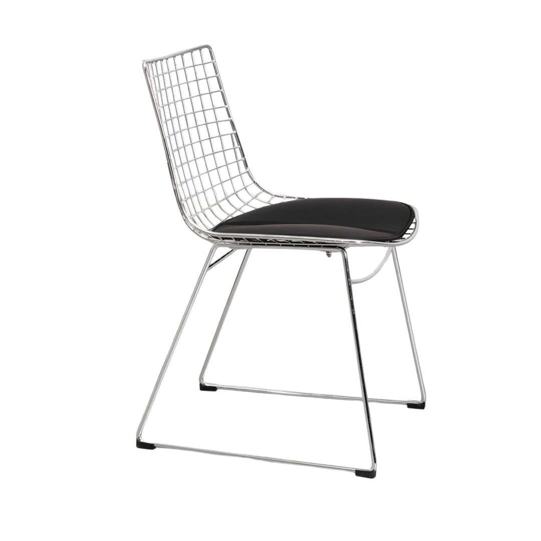 Lot 2 chaises SKLUM Renee en acier chromé
