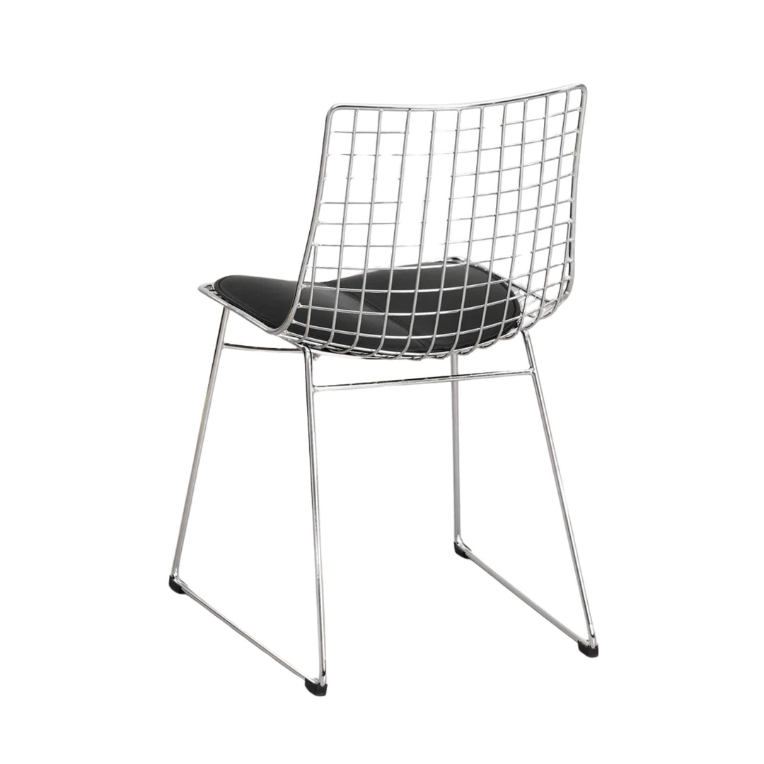 Lot 2 chaises SKLUM Renee en acier chromé