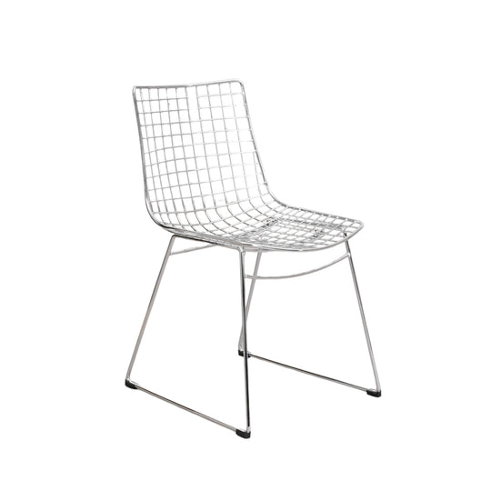 Lot 2 chaises SKLUM Renee en acier chromé