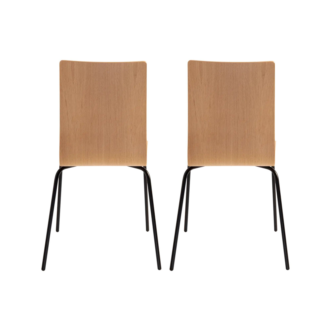 Lot de 2 chaises CAMIF Reda en chêne