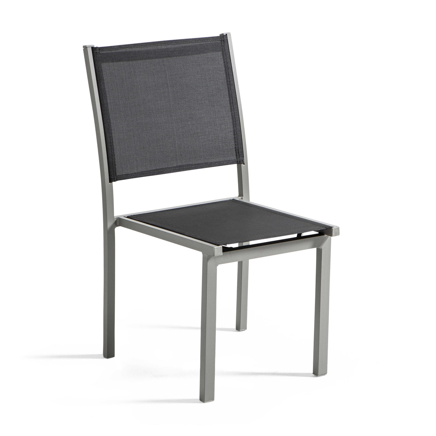 Lot de 4 ou 6 chaises de jardin en aluminium et textilène-modele AJACCIO