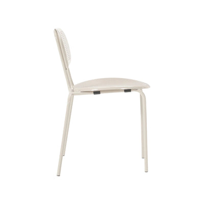 Lot de 2 Chaises KAVE HOME Kumi en acier inoxydable Beige