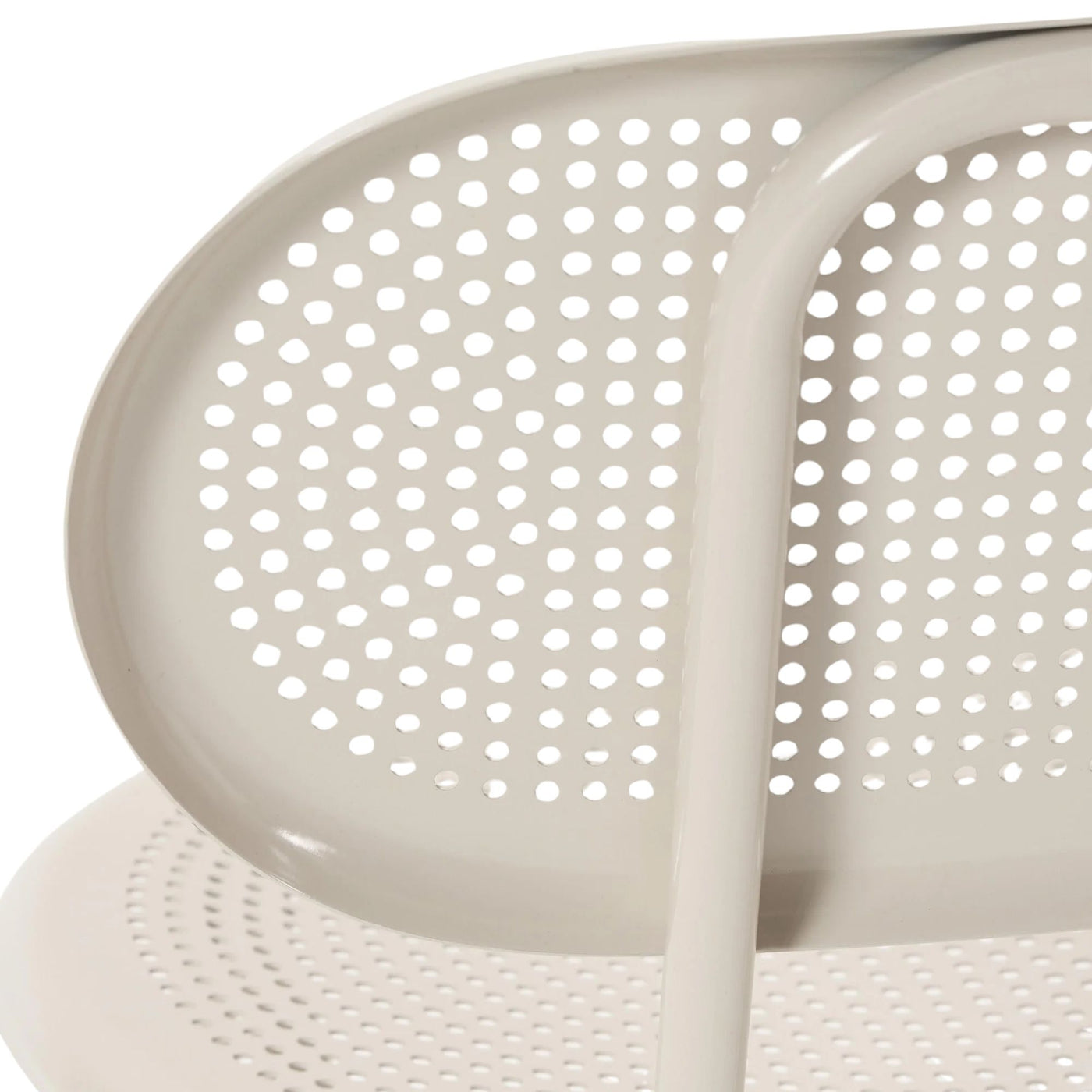 Lot de 2 Chaises KAVE HOME Kumi en acier inoxydable Beige