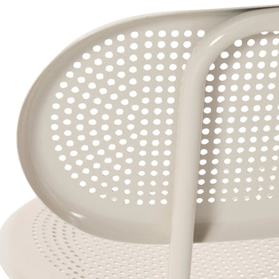 Lot de 2 Chaises KAVE HOME Kumi en acier inoxydable Beige