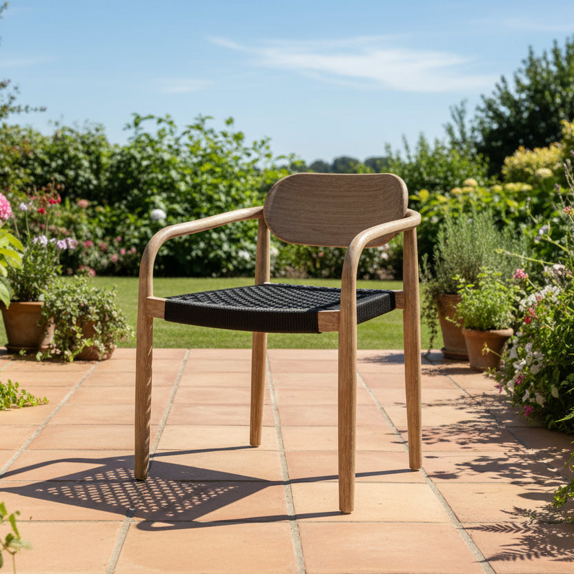 Lot de 2 chaises SKLUM Naele avec accoudoirs en bois
