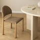 Lot de 2 chaises SKLUM Nagore de salle à manger rembourrées en tissu terre