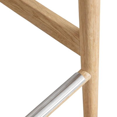 Lot de 2 tabourets hauts SKLUM Mara en Bois de Chêne et Corde Tressée (66 cm)