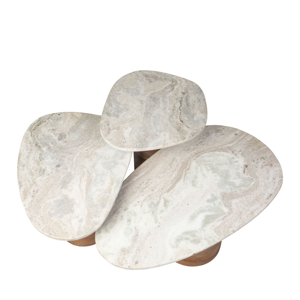 Lot de 3 tables gigognes DRAWER - SUKI