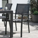 Lot de 4 chaises de jardin JUSK Strandby empilable gris