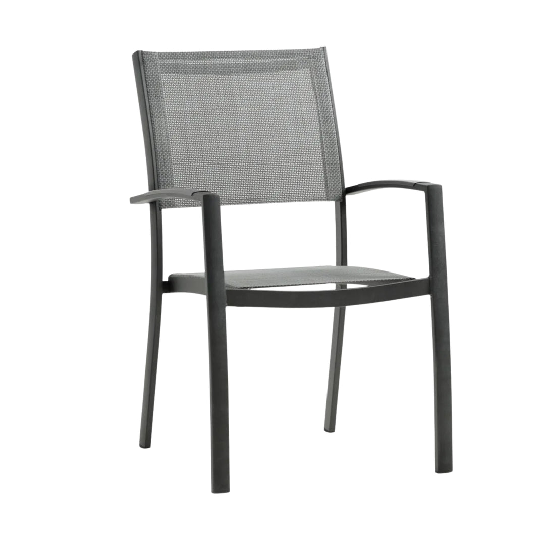 Lot de 4 chaises de jardin JUSK Strandby empilable gris