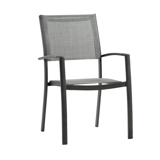 Lot de 4 chaises de jardin JUSK Strandby empilable gris