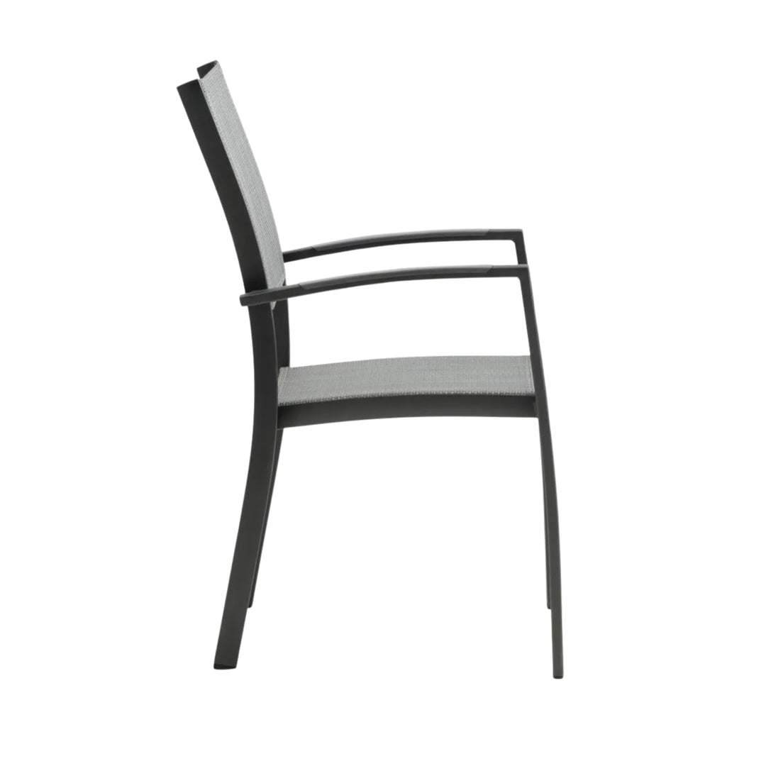 Lot de 4 chaises de jardin JUSK Strandby empilable gris