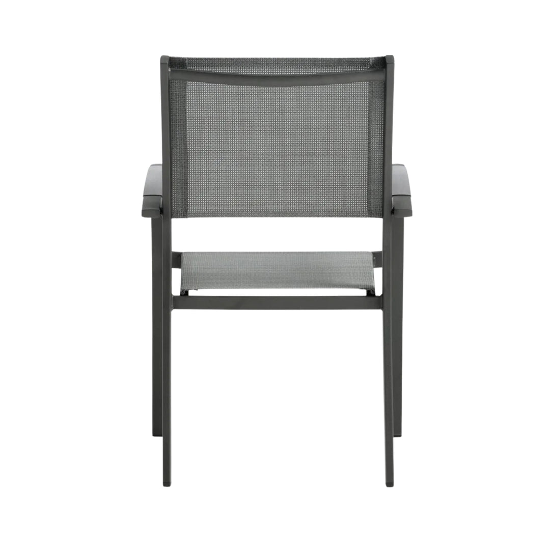 Lot de 4 chaises de jardin JUSK Strandby empilable gris