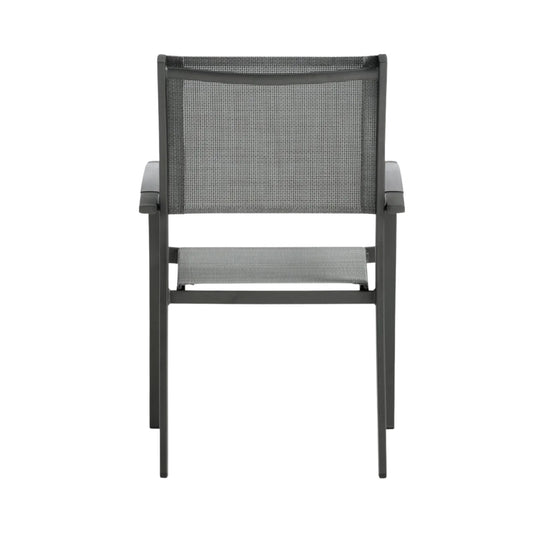 Lot de 4 chaises de jardin JUSK Strandby empilable gris