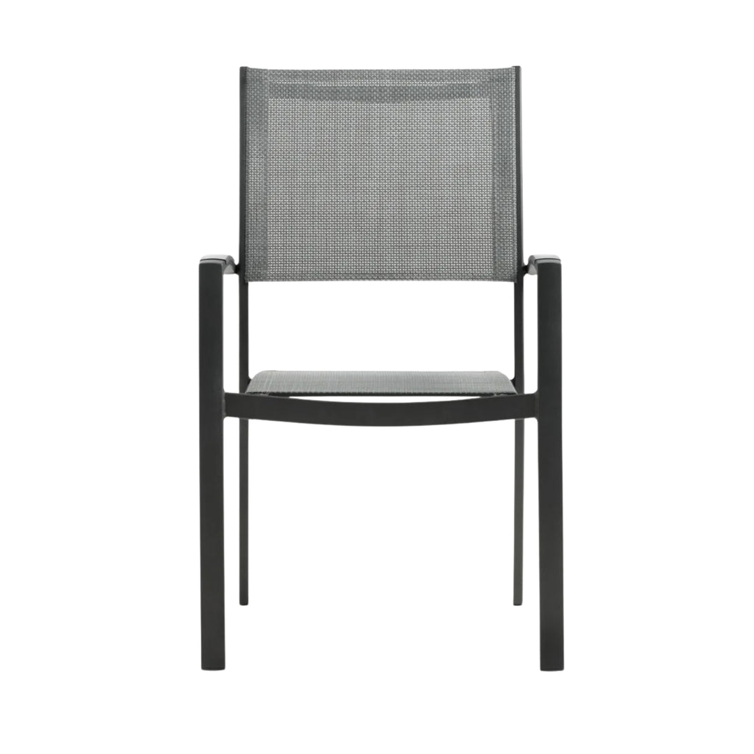 Lot de 4 chaises de jardin JUSK Strandby empilable gris