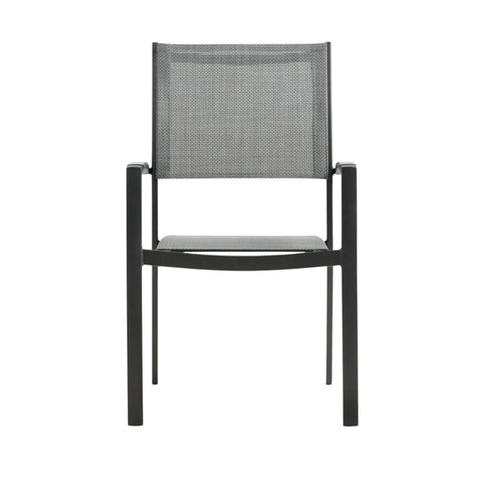 Lot de 4 chaises de jardin JUSK Strandby empilable gris