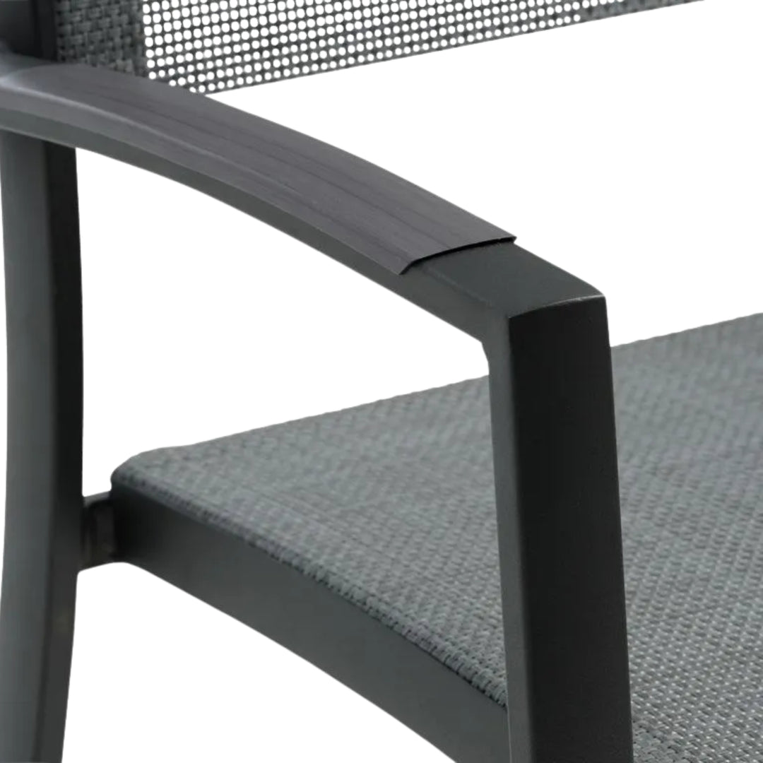 Lot de 4 chaises de jardin JUSK Strandby empilable gris