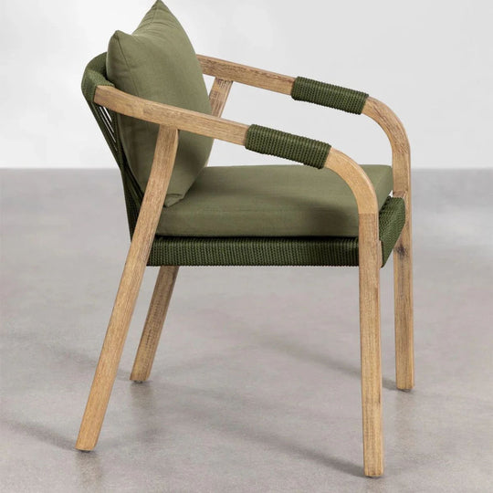 Lot de 2 chaises de jardin SKLUM Dubaï avec accoudoirs en bois d'acacia