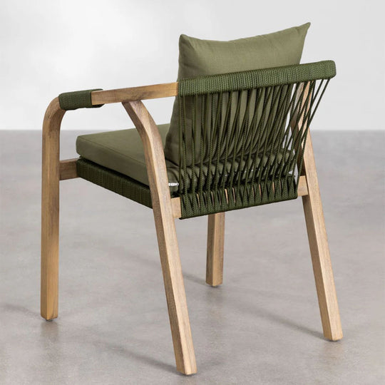 Lot de 2 chaises de jardin SKLUM Dubaï avec accoudoirs en bois d'acacia