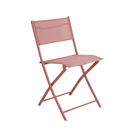 Lot de 4 chaises de jardin SWEEEK pliantes rouges