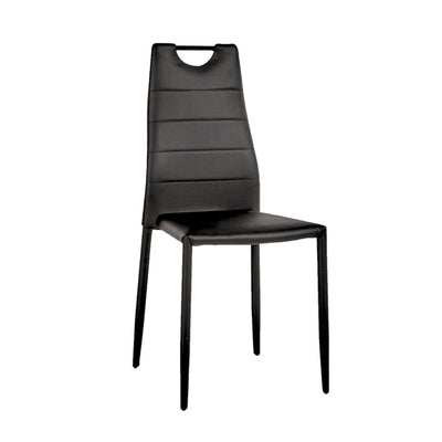 Lot de 4 chaises Gilly noir