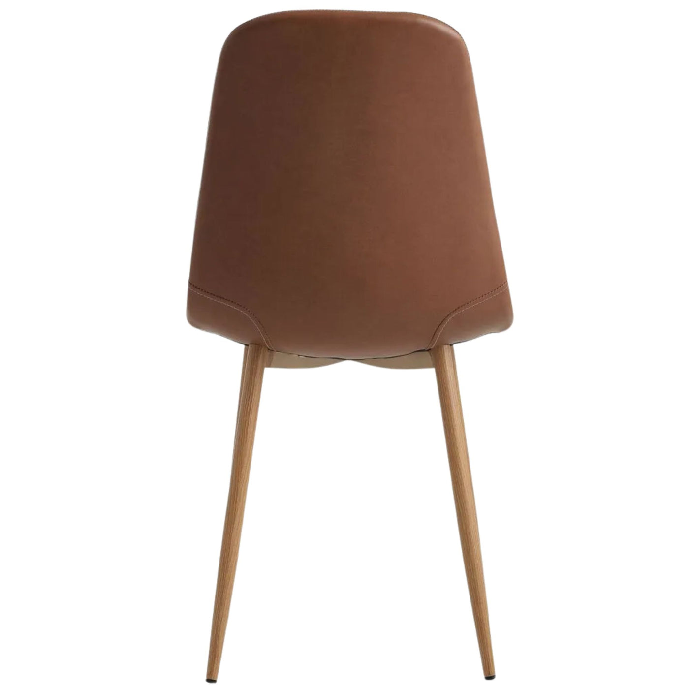 Lot de 4 chaises JYSK Jonstrup cognac/coloris chêne naturel