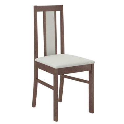 Lot de 6 Chaises LES TENDANCES Louiza en bois et tissu